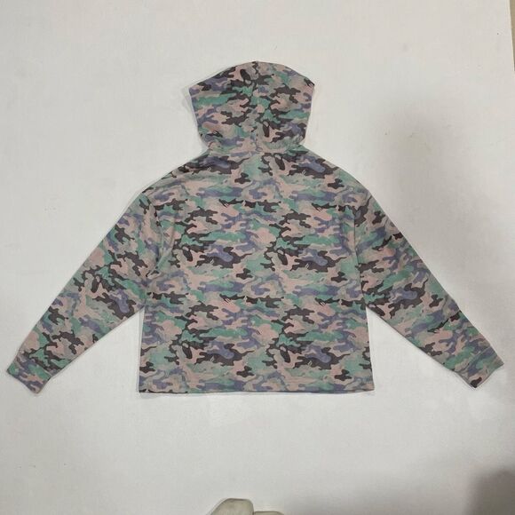 Fabletics Women’s XS Camo Half Zip Hoodie Pullover Pink Green - Picture 2 of 5